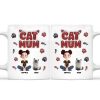 Lovely Cartoon Cat Mama - Personalized 3D Inflated Effect Ceramic Mug - Gift For Cat Lovers | CLP15 NA94