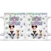 Lovely Chibi Cartoon Dog Mom - Personalized 3D Inflated Effect Ceramic Mug - Gift For Dog Lovers | CLP15 NA94