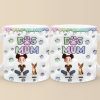 Lovely Chibi Cartoon Dog Mom - Personalized 3D Inflated Effect Ceramic Mug - Gift For Dog Lovers | CLP15 NA94