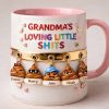 Loving Little Sh*ts Accent Mug - Personalized Gifts For Grandma 01HUDT090126