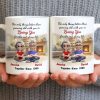 Loving You For The Rest Of My Life, Animated Couple By Fireplace - Personalized Custom Coffee Mug - CPL1266_MG