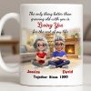 Loving You For The Rest Of My Life, Animated Couple By Fireplace - Personalized Custom Coffee Mug - CPL1266_MG