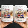 Loving You For The Rest Of My Life, Animated Couple By Fireplace - Personalized Custom Coffee Mug - CPL1266_MG