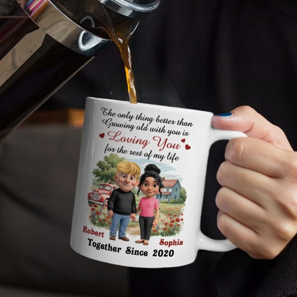 Loving You For The Rest Of My Life Couple - Personalized Mug