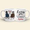Loving You is A Wonderful Way to Spend A Lifetime, Personalized Couple Mug