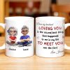 Loving You Is The Second Best Thing, Cartoon Couple Mug - Personalized Custom Coffee Mug - CPL1168_MG