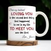 Loving You Is The Second Best Thing, Cartoon Couple Mug - Personalized Custom Coffee Mug - CPL1168_MG