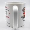 Loving You Is The Second Best Thing, Cartoon Couple Mug - Personalized Custom Coffee Mug - CPL1168_MG