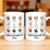 Luckily I've Got A Nice Cock Featuring Diverse Breeds Of Chickens - Personalized Custom Coffee Mug - CPL991_MG