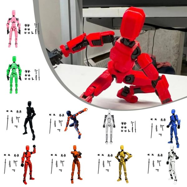 Lucky 13 Figure Toys Dummy 3D Printed Movable Shapeshift Robot Action Figuras
