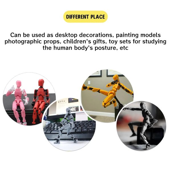 Lucky 13 Figure Toys Dummy 3D Printed Movable Shapeshift Robot Action Figuras