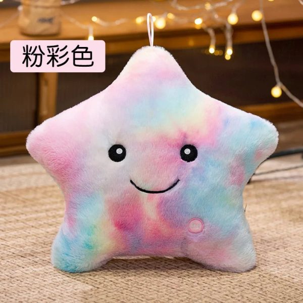Luminous Five-Pointed Star Plush Toy - Soft Glowing Doll Pillow