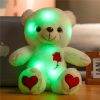 Luminous Plush Bear with Bowtie and Rose Heart 30cm