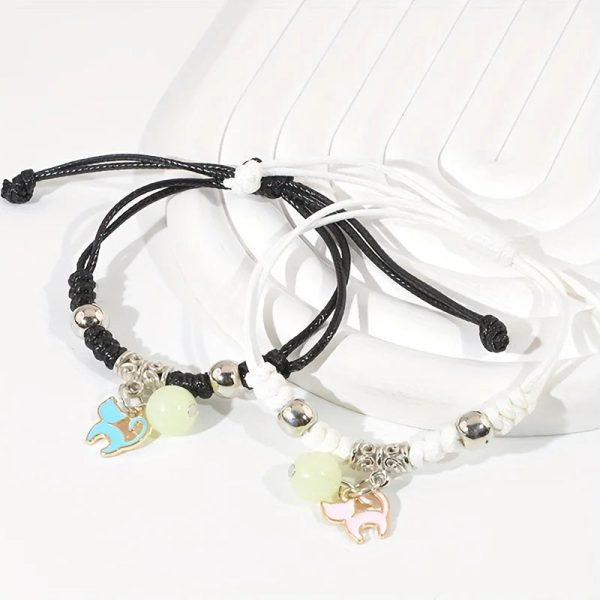 Luminous Star Matching Charm Bracelets Set of 2
