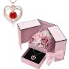 Luxury Rose Jewelry Gift Box With Bow