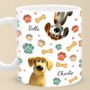 Made Of Love, Fur And A Whole Lot Of Treats - Dog Personalized Custom 3D Inflated Effect Printed Mug - Gift For Pet Owners, Pet Lovers