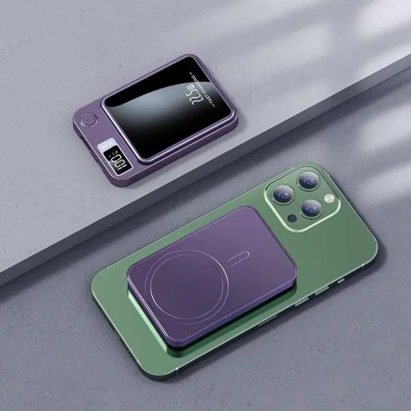 Magnetic Wireless Led Display Fast Charging Power Bank