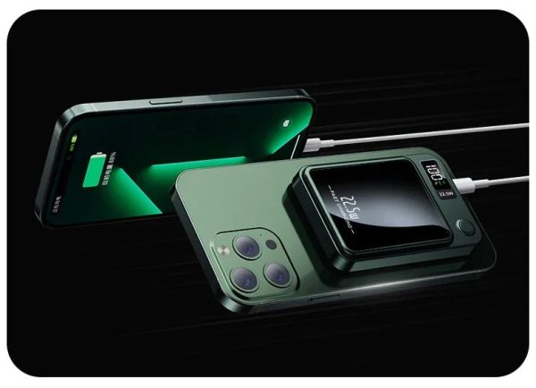 Magnetic Wireless Led Display Fast Charging Power Bank