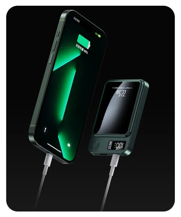 Magnetic Wireless Led Display Fast Charging Power Bank