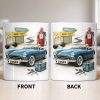 Main St Next Exit Vintage Car Design - Personalized Custom Coffee Mug - HOB031_MG