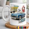 Main St Next Exit Vintage Car Design - Personalized Custom Coffee Mug - HOB031_MG