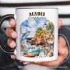 Majestic Acadia National Park Artwork Personalized Mug, Maine Travel Gift and Souvenir with Custom Name