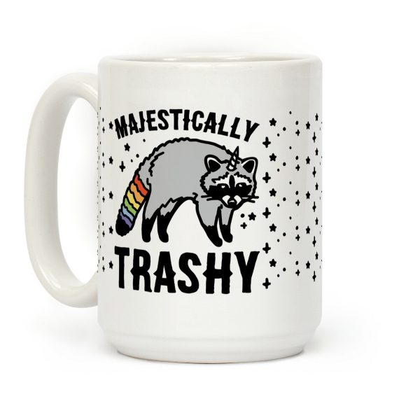 Majestically Trashy Raccoon Coffee Mug