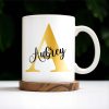 Make Every Sip Shine Like Gold Featuring Initial Letter - Personalized Custom Coffee Mug - FAM230_MG