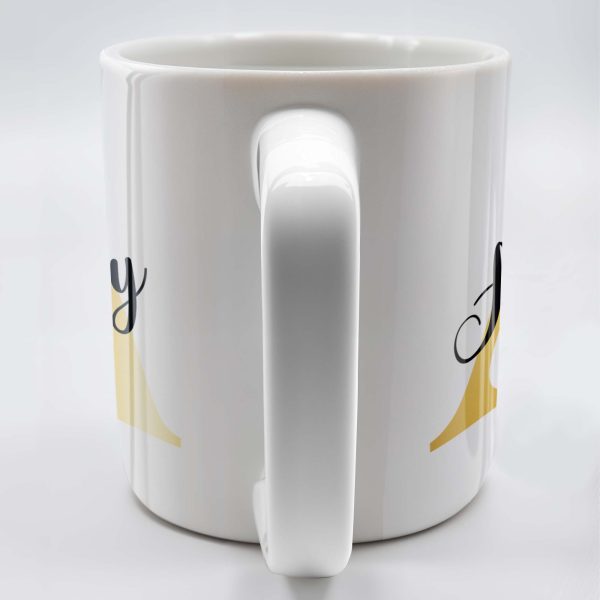 Make Every Sip Shine Like Gold Featuring Initial Letter - Personalized Custom Coffee Mug - FAM230_MG