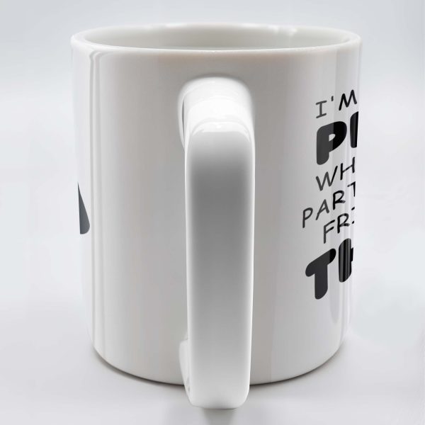 Makes Friends With The Dog At Parties - Personalized Custom Coffee Mug - PET096_MG