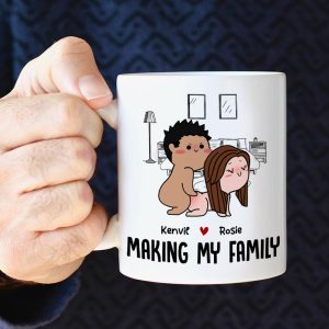 Making My Family Personalized Couple Coffee Mug - Gift For Couple