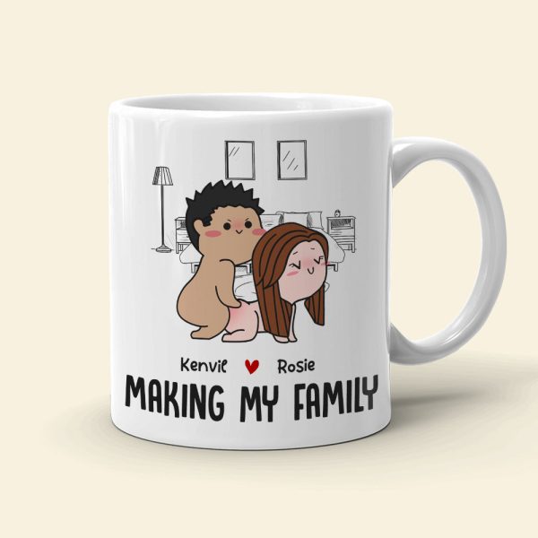 Making My Family Personalized Couple Coffee Mug - Gift For Couple