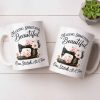 Making Something Beautiful One Stitch At A Time With Sewing Machine - Personalized Custom Coffee Mug - JBS109_MG