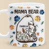 Mama Bear, Always There - Family Personalized Custom 3D Inflated Effect Printed Mug - Mother's Day, Gift For Mom, Grandma