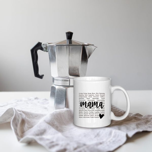 Mama Coffee Mug Gift for Mom from Daughter Son Kids Husband, Birthday Mother's Day Christmas Gift Idea