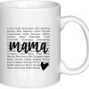 Mama Coffee Mug Gift for Mom from Daughter Son Kids Husband, Birthday Mother's Day Christmas Gift Idea