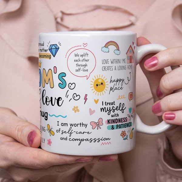 Mama Inspirational Coffee Mug Cute Affirmation Quote Ceramic Mug for Daily Coffee Tea, Gift for Mom from Daughter Son Kids Husband, Birthday Mothers Day Christmas Gift