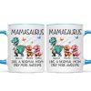 Mamasaurus Grandmasaurus Cute 3D Effect Dinosaurs Personalized Mug