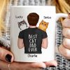 Man Carrying Cats Best Cat Dad Ever Personalized Mug