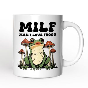 Man I Love Frogs Personalized Mug, Mother Gift With Custom Name