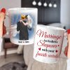 Marriage An Endless Sleepover With Your Favorite Weirdo - Personalized Mug - Gift For Couple