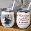 Marriage An Endless Sleepover With Your Favorite Weirdo - Personalized Mug - Gift For Couple