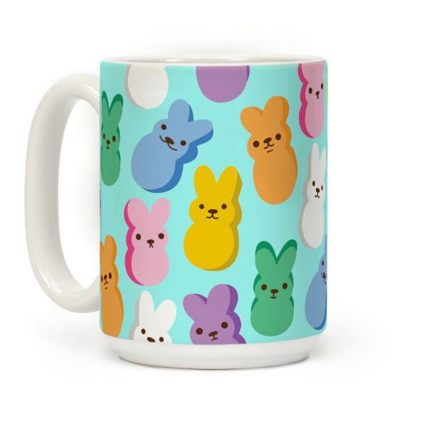 Marshmallow Bunny Pattern Coffee Mug