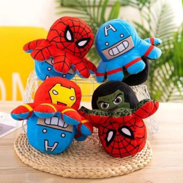 Marvel Avengers Plush Heroes: Spiderman, Iron Man & Captain America Toys