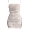 MASPETH Paisley Print Ruched Mini Dress
