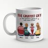 Maybe In Distance But Never At Heart - Family Personalized Custom Mug - Christmas Gift For Siblings, Brothers, Sisters