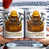 Measure Twice Cut Once Tools And Tool Belt Design - Personalized Custom Coffee Mug - FAM375_MG