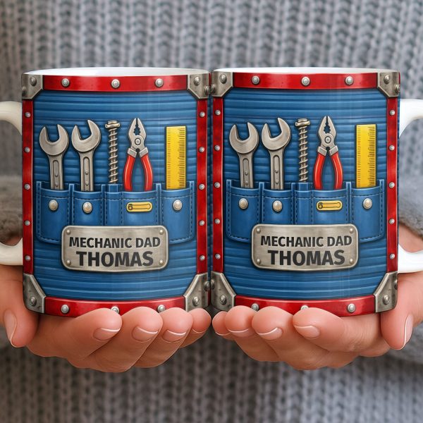 Mechanic Dad, Tools In My Classroom - Personalized Custom Coffee Mug - DAD296_MG