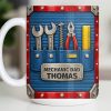 Mechanic Dad, Tools In My Classroom - Personalized Custom Coffee Mug - DAD296_MG