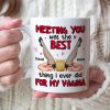 Meeting You Was The Best Thing I Ever Did Personalized Coffee Mug, Couple Gift